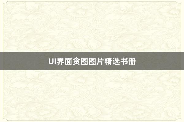 UI界面贪图图片精选书册